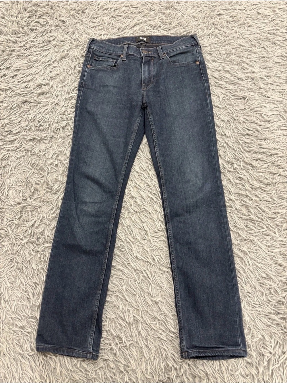 PAIGE Men’s Federal Straight Jeans Dark Wash Transcend Denim Size 29 Western